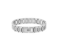 Gliederarmband LACOSTE "METROPOLE", silber (edelstahlfarben), Armbänder, Damen, 20cm, ohne Stein, Edelstahl, Gliederarmband, mit oder ohne Stein (59276641-0) edelstahlfarben