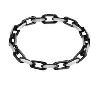 Gliederarmband TRUE REBELS "TR347", schwarz, Armbänder, Herren, Edelstahl, Gliederarmband, 9 (76599556-0) schwarz