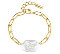 Yokoamii - Armband aus Metall-Legierung in Gelbgold mit Perle (synth.) Armbänder & Armreife 1 ct Damen