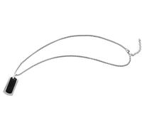 Gliederkette ADELIA´S "Herren Halskette - Venezianerkette aus Edelstahl 60 cm", silber, Halsketten, Herren, 60cm, Edelstahl, Gliederkette, Geschenkidee: zeitlos und vielseitig (86693531-0) silber