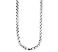 Gliederkette ADELIA´S "Unisex Halskette - Venezianerkette aus Edelstahl 50 cm", silber, Halsketten, Damen, 50cm, Edelstahl, Gliederkette, Ideal als Geschenk für besondere Anlässe (61970929-0) silber
