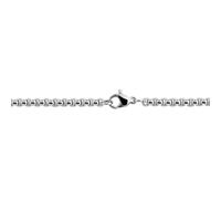 Gliederkette ADELIA´S "Unisex Halskette - Venezianerkette aus Edelstahl 60 cm", silber, Halsketten, Damen, 60cm, Edelstahl, Gliederkette, Ein stilvolles Geschenk für besondere Momente (68009747-0) sil