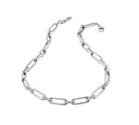 Gliederkette FIRETTI "Schmuck Geschenk Silber 925 Halsschmuck Halskette Ankerkette", silberfarben, kristallweiß, Halsketten, Damen, Silber 925 (Sterlingsilber), L: 46 B: 8,1mm, Gliederkette, mit Zirko