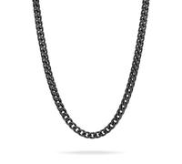 Gliederkette FYNCH-HATTON "Schmuck Edelstahl Halskette The Foxtail Chain Fuchsschwanz", schwarz, Halsketten, Herren, Edelstahl, L: 60 B: 5mm, Gliederkette, B:5mm (52733033-0) schwarz