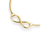 Gliederkette LADY, silber (silber vergoldet 925), Halsketten, Damen, 45, Silber 925 (Sterlingsilber), L: 45, Gliederkette (16664314-0) silber vergoldet 925