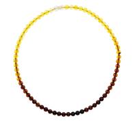 Gliederkette OSTSEE-SCHMUCK "Ostsee-Schmuck Kette Kugel 6 mm Kette Kugel 6 mm" Gr. 42, braun, Halsketten, Damen, 42cm, Bernstein, L: 42, Gliederkette (74413216-42) braun