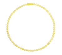 Gliederkette OSTSEE-SCHMUCK "Ostsee-Schmuck Kette Kugel 6 mm Kette Kugel 6 mm" Gr. 50, gelb, Halsketten, Damen, 50cm, Bernstein, L: 42 (63006013-50) gelb