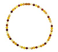 Gliederkette OSTSEE-SCHMUCK "Ostsee-Schmuck Kette Kugel 8 mm Kette Kugel 8 mm" Gr. 45, braun, Halsketten, Damen, 45cm, Bernstein, L: 42, Gliederkette (89242416-45) braun