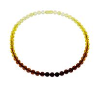 Gliederkette OSTSEE-SCHMUCK "Ostsee-Schmuck Kette Kugel 8 mm Kette Kugel 8 mm" Gr. 50, braun, Halsketten, Damen, 50cm, Bernstein, L: 42, Gliederkette (60699658-50) braun