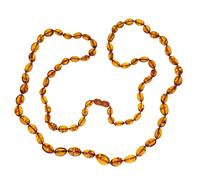 Gliederkette OSTSEE-SCHMUCK "Ostsee-Schmuck Kette Olive XXL-100 cm- Kette Olive XXL-100 cm-", braun, Halsketten, Damen, 100cm, Bernstein, L: 100, Gliederkette (98530619-0) braun