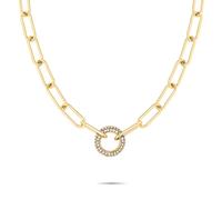 Tamaris Halskette Glitter Donuts TJ-0674-N-45 Damen Edelstahl IP Gold