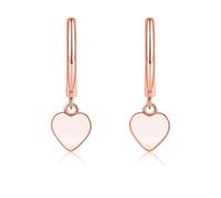 Glintara Creolen Silber 925 Ohrringe Hängend, 925 Silber Ohrringe Creolen | Hypoallergene, Herz Stern Anhänger, Cubic Zirkonia, Schlafen, Klein, Ohrschmuck, Geburtstags, Geschenk, für Damen Mädchen