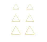 Glintara Mädchen Ohrstecker Silber 925-3 Paar Sterling Sliber Dreieck Ohrstecker Set, Hypoallergen Ohrringe silber 925 Stecker, Flach Dreieck Ohrringe Stecker Set Klein 4/5/6mm mit Geschenkbox