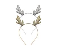 Glitter Reindeer Antlers Headbands, Xmas Hair Band, Deer Hair Hoop Holiday Party Decoration Cosplay Costume Cute Hair Accessories 2 Pack