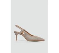 s.Oliver Damen Slingpumps mit Stilettoabsatz Spitz, Gold (Champagne Glit), 40 EU