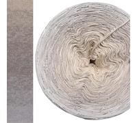 Glitzer Farbverlaufsgarn Eiskristall mit Glitzer 5, 4 oder 3 Fach Bobbel Wolle häkeln stricken strickgarn (Hellgrau außen, 4fach - 150g/570m)