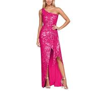 Glitzerkleid Damen Silvester Outfit Paillettenkleid Elegante Kleider Festlich Festliches Glitzer Partykleid Kleid Abendkleider Weihnachtsfeier Karneval Festliche Kleidung Party a Linien