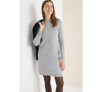 Strickkleid CECIL, Damen, Gr. M (40), N-Gr, luna grau melange, Strick, Obermaterial: 42% Baumwolle, 42% Polyacryl, 16% metallisierte Fasern, unifarben, bequem kniefrei, Rundhals, Bündchen, Kleider Str
