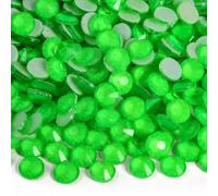 Glitzernde Neon-Hotfix-Strasssteine, Strass-Diamant, DIY-Nähzubehör, Kristalle, Diamanten, heiße Fixierung, Grün, SS10, 1440 Stück