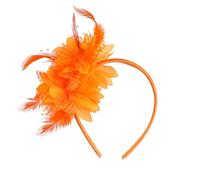 Glitzernder gefiederter Haarreif für Karneval, Feiern, weiches elastisches Band, helle Farbe, Haarband für Veranstaltungen, Brautschmuck, Haarschmuck