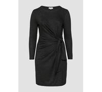 Glitzerndes Jersey-Kleid mit Knotendetail 44 schwarz 2163355.9999.44