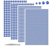 Glitzersteine selbstklebend 1900 3mm 4mm 5mm 6mm Blau