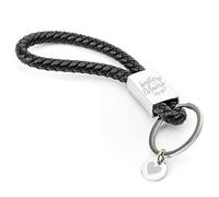 Glitzkind Schlüsselanhänger »Beste Mama« | Herz Anhänger Geschenk für Muttertag Geburtstagsgeschenk Glücksbringer Auto Weihnachten | Silber Schwarz