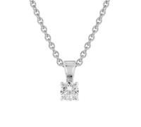 GLIZZ GL1069-45 Lab Grown Diamant Anhänger 0.25 ct Weißgold an Silberkette 45 cm