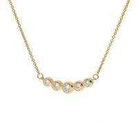 GLIZZ GL8811 Damen-Halskette Gold 333/8K Zirkonia-Collier