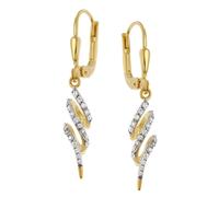 GLIZZ GL8838 Damen-Ohrringe Gold 333/8K Zirkonia Ohrhänger