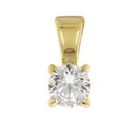 GLIZZ Schmuck Brillant-Anhänger Mit Lab Grown Diamant 0,25 Karat 333 Gelbgold GL1068