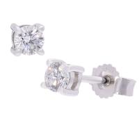 GLIZZ Schmuck Brillant-Ohrringe 0,30 ct Weißgold 333 mit Lab Grown Diamanten GL1075