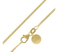GLIZZ Schmuck Damen-Kette für Anhänger 925 Silber Vergoldet Länge 40/45 cm GL8646