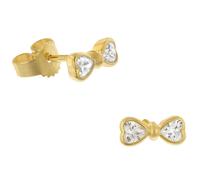 GLIZZ Schmuck Damen-Ohrringe 333 Gelbgold Zirkonia Ohrstecker GL8351