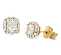 GLIZZ Schmuck Damen-Ohrringe Gold 333/8K Zirkonia-Ohrstecker GL1137