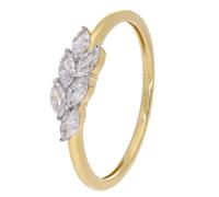GLIZZ Schmuck Damenring Gold 333/8K Zirkonia-Ring GL8758