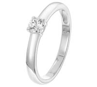 GLIZZ Schmuck Damenring mit Lab Grown Diamant 0,25 ct. Weißgold 333/8K GL1054
