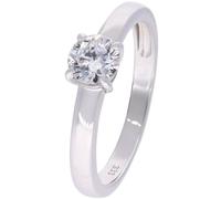 GLIZZ Schmuck Damenring Mit Lab Grown Diamant 0,50 ct. Weißgold 333/8K GL1064