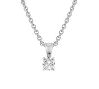 GLIZZ Schmuck Lab Grown Diamant Anhänger 0,25 ct Weißgold an Silberkette GL1069-45