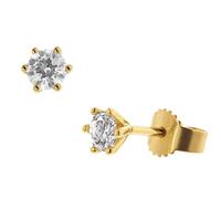 GLIZZ Schmuck Lab Grown Diamant-Ohrringe 0,5 ct. Gold 333 Brillant Ohrstecker GL8650