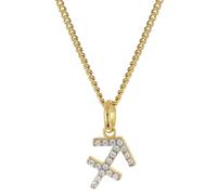 GLIZZ Schmuck Sternzeichen Schütze Gold 333/8K an vergoldeter Silberkette GL8330-09