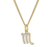 GLIZZ Schmuck Sternzeichen Skorpion Gold 333/8K an vergoldeter Silberkette GL8330-08