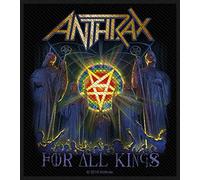 Global Merchandising Services Anthrax Patch 100% Polyester Gewebt Lizenziert Aufnäher 1 Stück S Musik Bandlogo / Bandimagerie