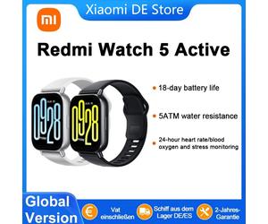 Global Version Xiaomi Redmi Watch 5 Active Smartwatch 2'' LCD Display Bluetooth Calling Heart rate Blood Oxygen Mornitoring Black
