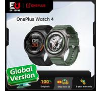Globale Version der OnePlus Watch 4 Smartwatch, 1,5 Zoll, Wear OS by Google, Snapdragon W5, bis zu 16 Tage, Google Wallet schwarz