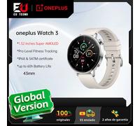 OnePlus Watch 3 43 mm Smartwatch 1,32 Zoll AMOLED-Display Snapdragon W5 Gen 1, 7 Tage Akkulaufzeit Bluetooth 5.2 NFC Google Wallet, SpO2, Schlaf-Blutsauerstoff, Herzfrequenzmessung, über 100 originale