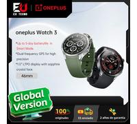 Globale Version OnePlus Watch 3 Smartwatch 1,50 Zoll LTPO AMOLED Display Snapdragon W5 Prozessor Dual Frequency GPS Wear OS Smaragd-Titan