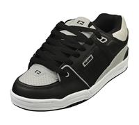 Globe Fusion Skate inspirierte Herren-Sneaker, Schwarz/Stahl/Weiß, 41 EU