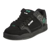 Globe GBKTILT Tilt-Kids, Unisex - Kinder Sneaker, Schwarz (black/charcoal/green 10662), EU 33.5, (US 2), (UK 1)