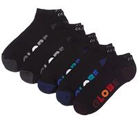 Globe Unisex Multi Stripe Ankle 5 Pack Socken, Black, 7-Nov EU